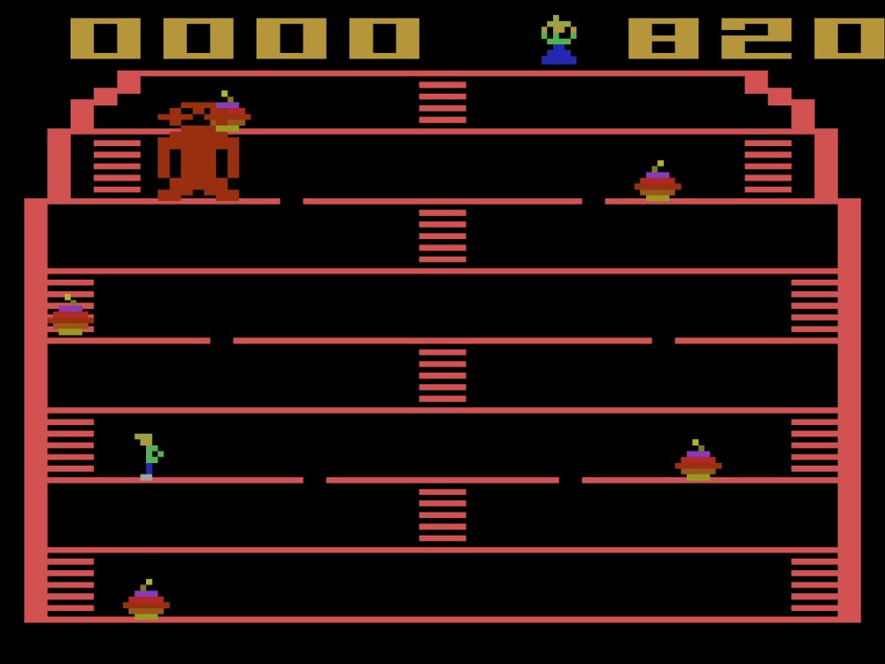 Gameplay of King Kong for Atari 2600